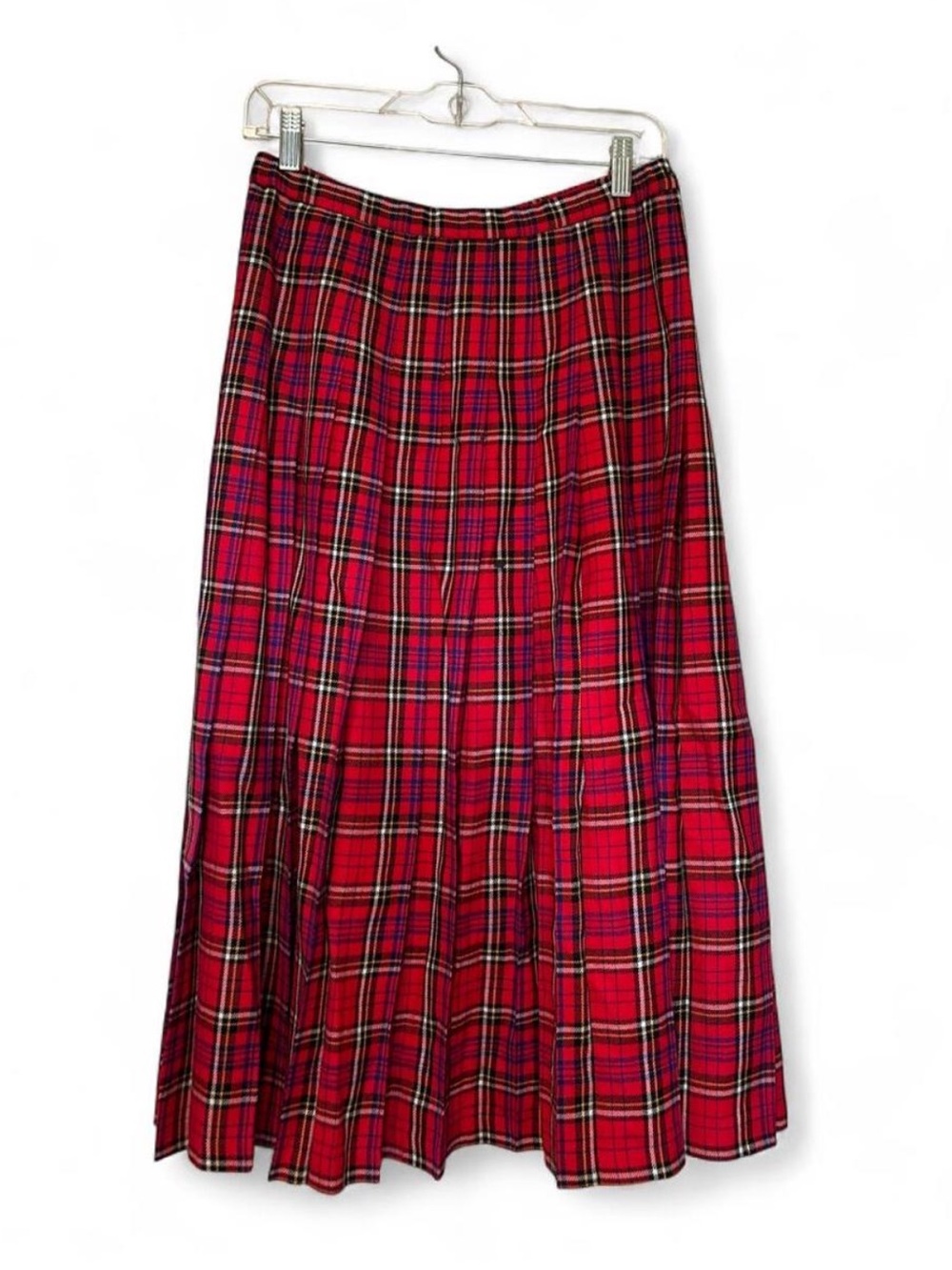 Pendleton Red Tartan A-Line Skirt
